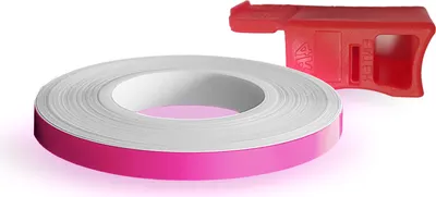 Produktbild von Wheel Stripes für Motorrad Reifen Fuchsia Fluo 5 mm x 6 mt mit Applikator
