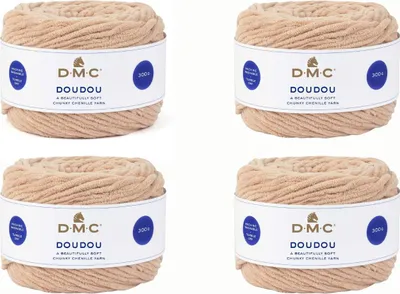 Immagine prodotto di 4 gomitoli di DMC Doudou – filato premium voluminoso in 100% poliestere (colore 3)