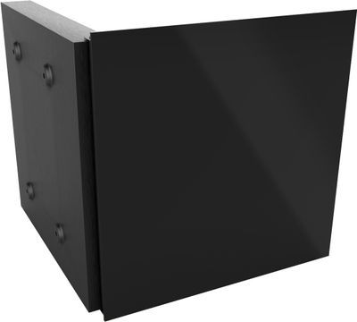 ALLboards Schlüsselkasten Schlüsselbox Schwarz Glas Glasboard Magnettafel Memoboard - 30x30x4,7cm,50 Haken, Neodym-Magnete Schlüsselschrank Black