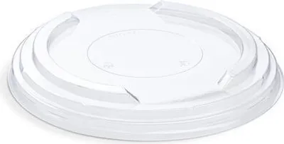 Produktbild von 250x Deckel transparent Ø185mm aus rPET für Salatschalen Feinkostschalen