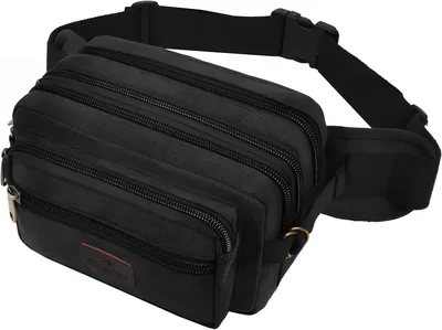 Immagine prodotto di Borsa da cintura per attività all'aperto, 6 tasche con zip, grande capacità, ideale per escursioni