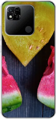 Produktbild von König Design Hülle kompatibel mit Xiaomi Redmi 10A Kunststoff Soft Handyhülle - Handy Case Wassermelone