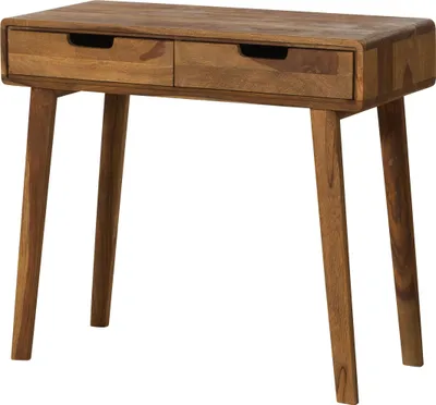 Immagine prodotto di MASSIVMOEBEL24 | Tavolo consolle in legno di Sheesham  90x40x77  laccato-sabbiato naturale  MALMÖ 2 #214