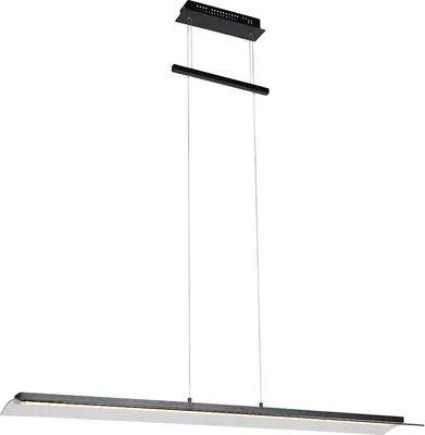 Produktbild von Honsel - Moderne Pendelleuchte I Pendellampe I Hängelampe I Pendellampe I Pendelleuchte I Lampe I Leuchte Schwarz inkl. LED 3-stufig dimmbar - Boone Touch-funktion Dimmer I Dimmbar I Wohnzimmer I Schl