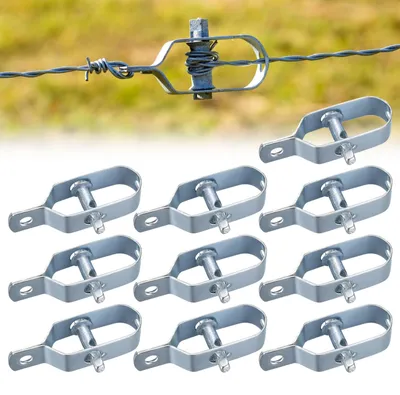 Produktbild von Verzinkter Drahtspanner 90 mm für Drahtgeflecht, Wildzäune, Knotengitterzäune, Garten- und Weidezäune (Länge: 10 cm)