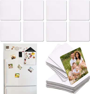 Produktbild von Dekorative Kühlschrankmagneten - Set von 16 Fotomagneten für die Küche - 6,5 x 6,5 cm