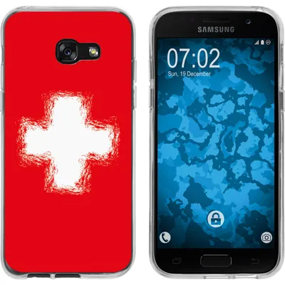 Produktbild von PhoneNatic Case kompatibel mit Samsung Galaxy A3 2017 Silikon-Hülle WM Schweiz M10
