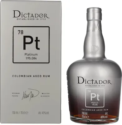 Produktbild von Dictador XO Platinum 78 + Box 700ml 40% Vol.