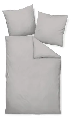 Produktbild von Traumschloss Mako-Satin Bettwäsche uni 155 x 220 cm platin UNI, unifarben