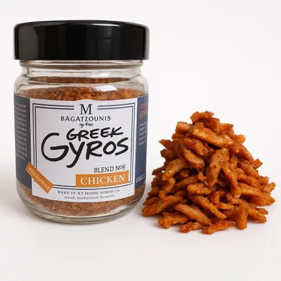 Produktbild von Bagatzounis Gyros-Gewürz 100 g – Griechische Kräuter- und Gewürzmischung für Fleisch und Geflügel