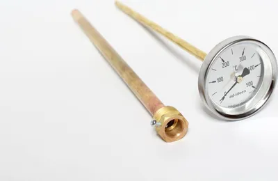 Image de thermomètre à 500°C 20 cm de long Thermomètre à four Cheminées