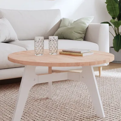 Produktbild von vidaXL Tischplatte Ø80x2,5 cm Rund Massivholz Buche