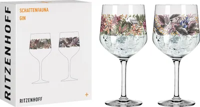 Image de Ritzenhoff Gingglas Set Schattenfauna Calice à gin Set de 2 pièces 001