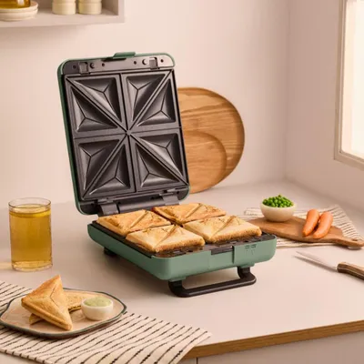 Produktbild von STONE STUDIO - Sandwichgrill und Waffeleisen mit austauschbaren Platten