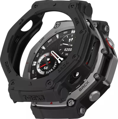 Produktbild von Strap-it Schutzhülle – Robuste TPU-Hülle – Passend für Amazfit T-Rex 3 (Schwarz)