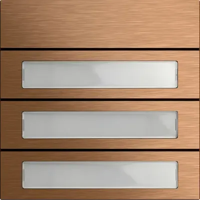 Produktbild von GIRA System 106, Ruftasten-Modul, Bronze, GIRA, Metall, IP54, -25 - 70 °C