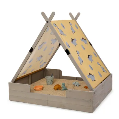 Produktbild von MUDDY BUDDY® Sandkasten "Dino Lover" warmgrau