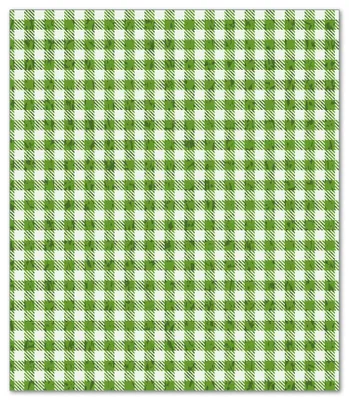 Produktbild von Wallario Herdabdeckplatte aus Glas, Größe 52 x 60 cm 1-teilig, Motiv Muster einer Tischdecke in grün und weiß kariert