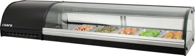 Immagine prodotto di Vetrina espositiva per sushi Saro SV 1500 | 74,5 litri | Illuminazione a LED | 5 x GN 1/3