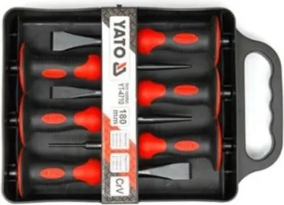 Produktbild von YATO Meißel-Set YT-4710 180mm Chrom-Vanadium-Stahl