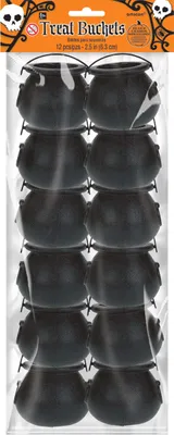 Produktbild von 12 kleine Halloween-Kessel 6cm