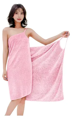 Produktbild von Damen Badetücher 75 x 150CM Microfaser Handtücher Größe Badetücher Saunatuch Schnelltrocknend Weiche Saugfähig Bademantel Duschtücher Saunamantel Tragbares Bademantel