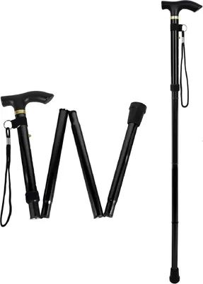 Produktbild von Faltbarer Wanderstock, verstellbar, leichtes Aluminium, tragbar, für Wandern