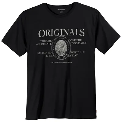 Produktbild von Jack&Jones Übergrößen T-Shirt JORNANTUCKET schwarz