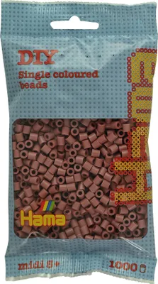 Produktbild von Hama Bügelperlen midi rosenholz im Beutel 5,0 mm 1.000 Bügelperlen