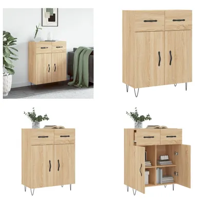 Obrázok produktu pre vidaXL Príborník Sonoma dub 69,5x34x90 cm materiál na báze dreva - Príborník - Príborníky - Skriňa - Úložná skriňa