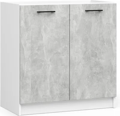 Obrázek produktu pro Akord Skříň Oliwia bílá/beton 80x46x82 cm