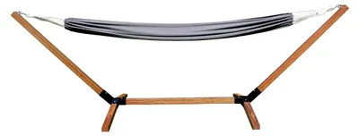 Produktbild von Hängematte mit Lärchen-Gestell 300cm x 100cm, grau