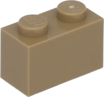 Produktbild von Lego® 1 Stück 3004 Stein Brick 1x2 Part Basic Steine 1 Dunkles Beige