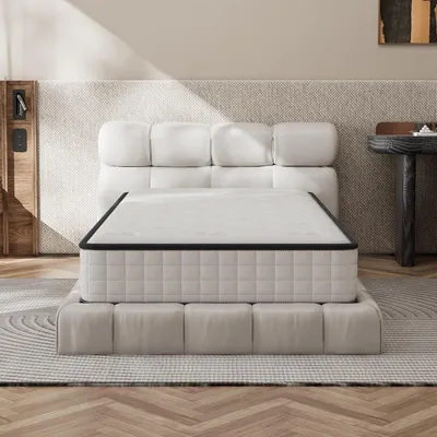 Produktbild von DEWINNER Matratze 90 x 190 cm, Matratze aus Memory-Schaum mit hoher Dichte, mittlere Härte, Dicke 16 cm, hypoallergen, isolierter Schlaf, 7 Zonen