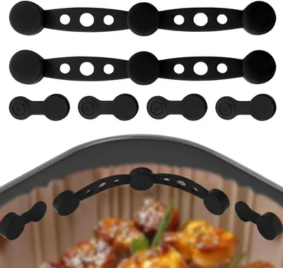 Produktbild von Airfryer Magnete, 6 Stück, für Backpapier, Silikon, Küchenzubehör