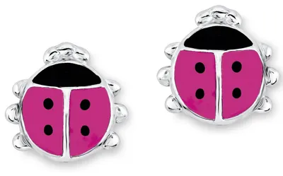 Image de Boucles d'oreilles coccinelle en argent 925 de Princesse Lillifee