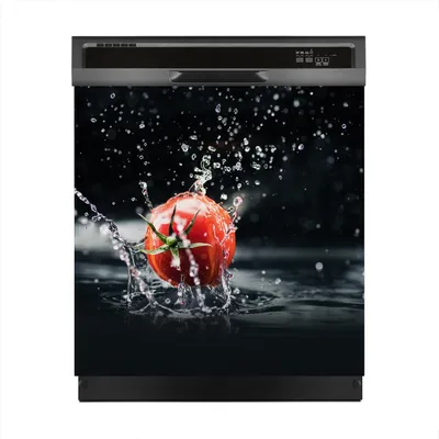 Produktbild von Magnete Dekorative 60x60 cm Küche Magnetmatte Spülmaschine - Tomaten spritzer Wasser