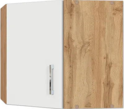 Produktbild von Held Möbel Eckhängeschrank Sorrento BxTxH 60 x 60 x 57 cm weiß matt zerlegt Anschlag reversibel 372.6270