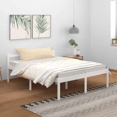 Obrázek produktu pro Maison Exclusive – postel pro seniory, bílá, 150 x 200 cm, masivní borovice