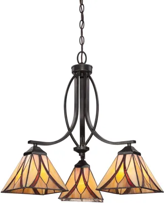 Produktbild von Elstead Asheville Kronleuchter E27 3-fach Valiant Bronze