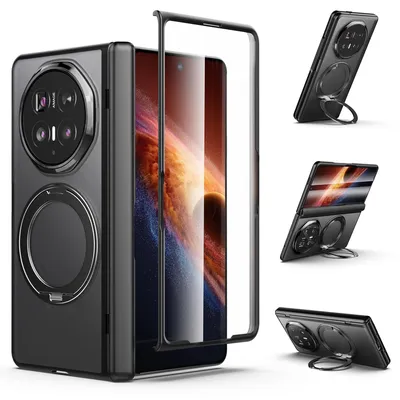Image de Coque de protection rigide avec anneau magnétique pour smartphone