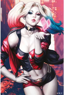 Produktbild von Poster DC Comics Harley Quinn Kiss 61x91.5cm
