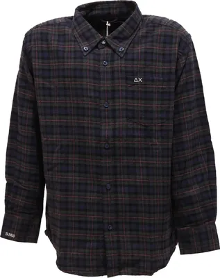 Zdjęcie produktu dla 6618T camicia bimbo SUN 68 verde/blu flanella koszula na zimę z długim rękawem dla dzieci