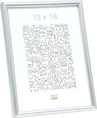 Zdjęcie produktu dla Deknudt S011D1, Ramka na pojedyncze zdjęcie, Plastik, Srebrny, 13 x 18 cm, Prostokątny, Krajobraz