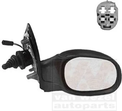 Produktbild von VAN WEZEL 4028814 Außenspiegel Seitenspiegel Rechts passend für PEUGEOT 206 Schrägheck (2A/C) Konvex Beheizt