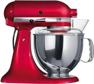 Obrázok produktu pre KitchenAid 5KSM156ECA, Stojaci mixér, Červená, Tlčenie, Hnetenie, Miešanie, 1,2 m, 4,8 L, 220 ot/min