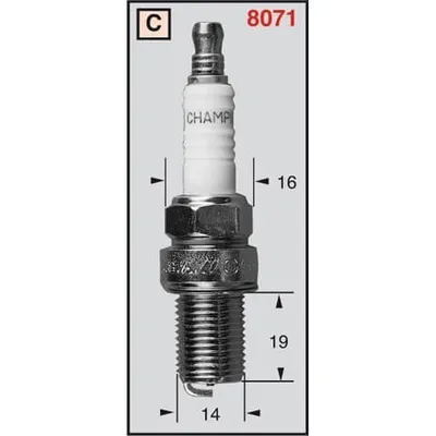 Obrázok produktu pre Zapaľovacie Sviečky Champion Oe014/T10