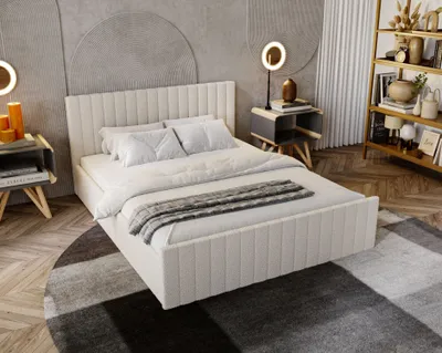 Obrázek produktu pro Manželská postel 160x200 TEREZIE SLIM - vanilková