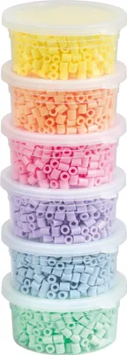 Produktbild von Bügelperlen-Set, 3.000 Stück Pastell
