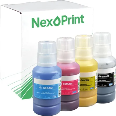 Produktbild von Druckerpatrone kompatibel zu Canon GI-56 mehrfarbig MAXIFY GX5050, MAXIFY GX6050, MAXIFY GX7050, PIXMA G6050